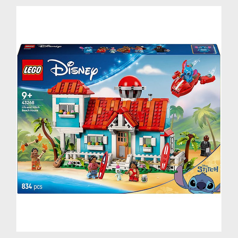 LEGO Disney - Strandhuset Fra Lilo Og Stitch 43268 - 834 Dele