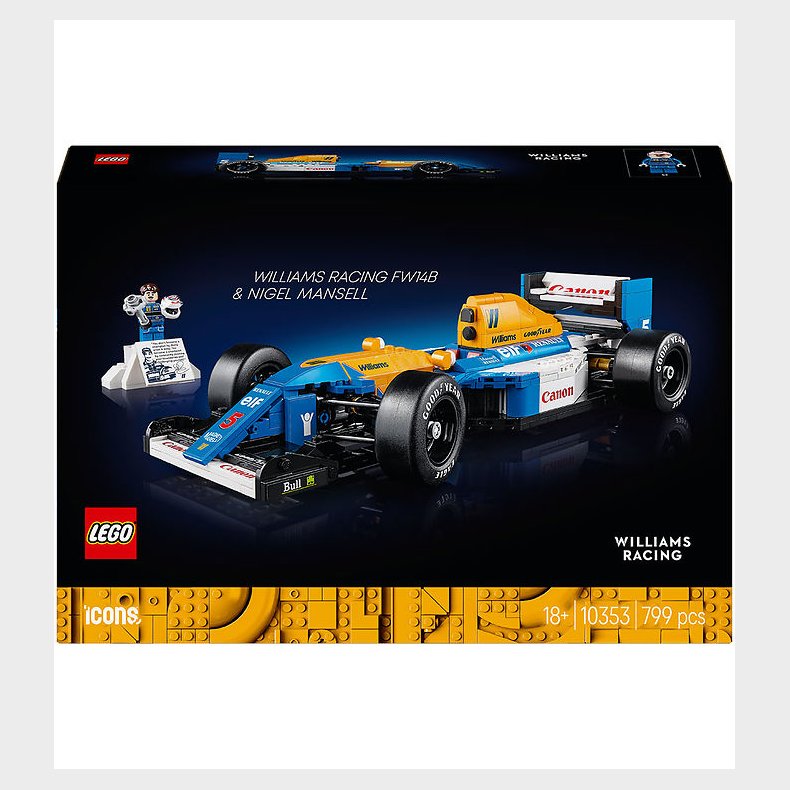 LEGO Icons - Williams Racing Og Nigel Mansell 10353 - 799 Dele