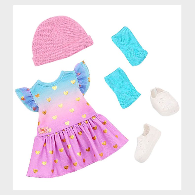 Our Generation Dukketj - Kjole m. Hjerter