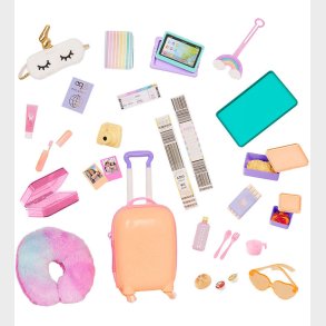 Our Generation Dukketilbehr - Kuffertst - Regnbue