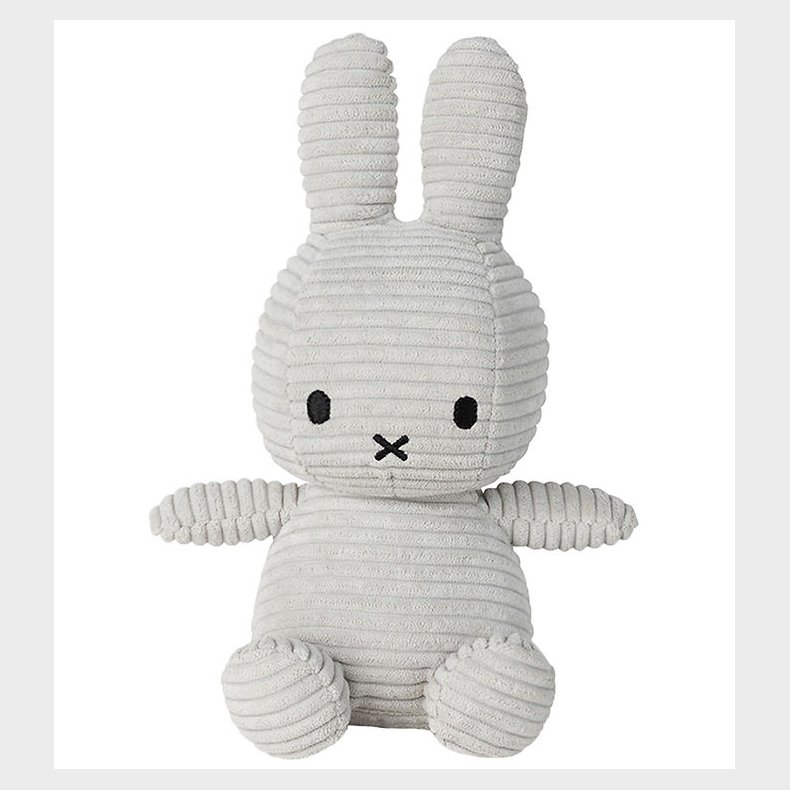 Bon Ton Toys Bamse - 23 cm - Miffy Corduroy - Soft Grey