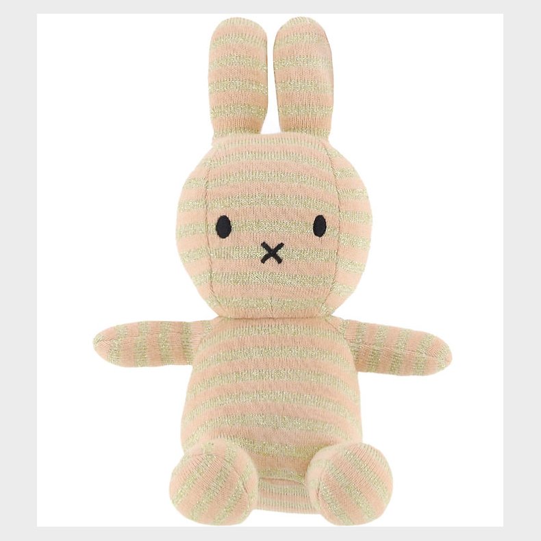 Bon Ton Toys Bamse - 23 cm - Miffy Organic Cotton - Stripe Pink