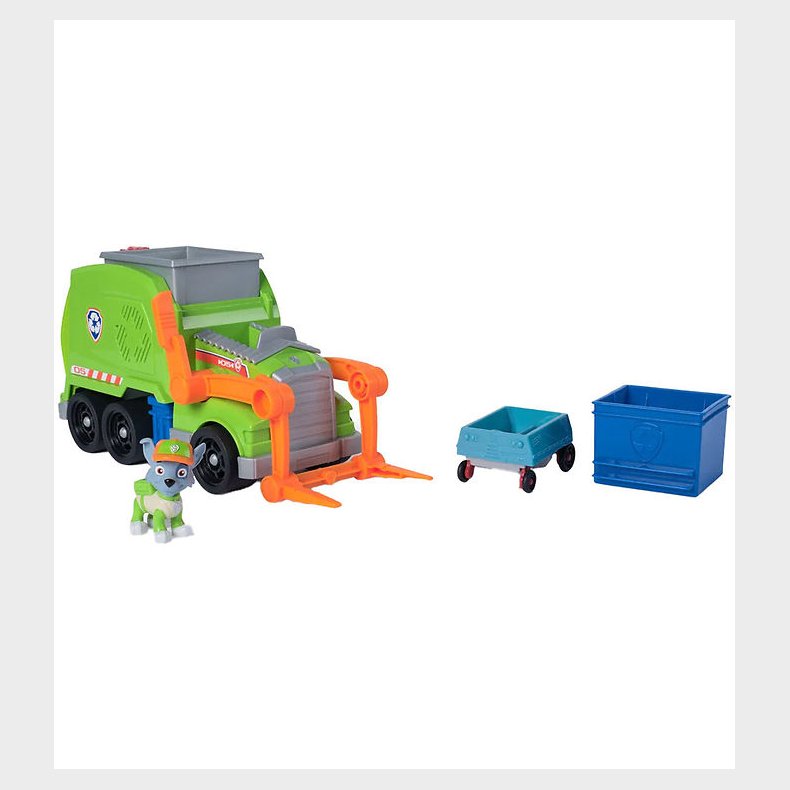 Paw Patrol Legetjsst - Rocky Chrush N' Roll Recycling Truck