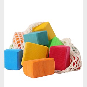 Grimms Byggeklodser - Tr - Waldorf - Multifarvet