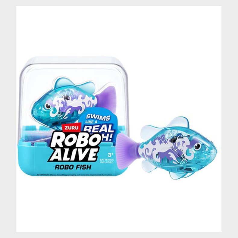 Robo Alive Badelegetj - Robo Fish - Bl/Lilla