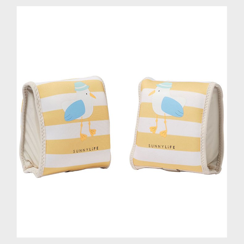 SunnyLife Badevinger - Sid The Seagull - Mustard Stripe