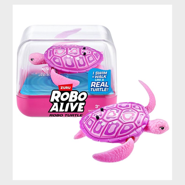 Robo Alive Badelegetj - Robo Turtle - Pink