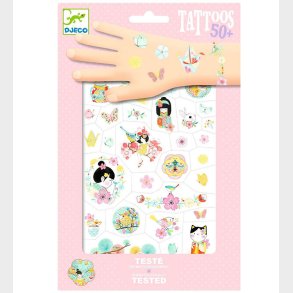 Djeco Tatoveringer - Sakura - 50+ Tatoveringer
