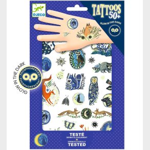 Djeco Tatoveringer - Nighttime Reflections - 50+ Tatoveringer