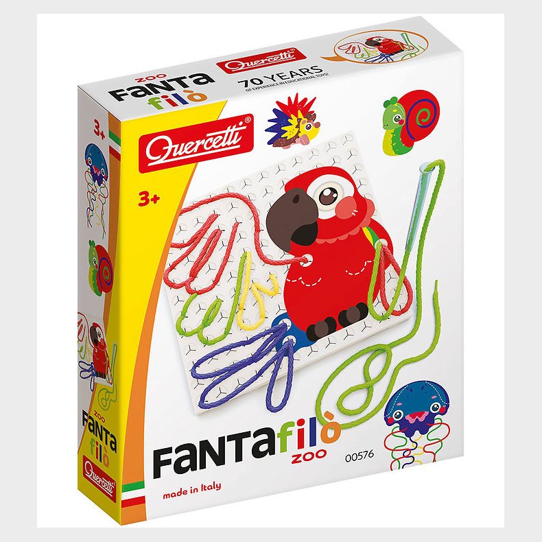 Quercetti Kreast - Fanta Filo Zoo - Kreativ Leg med Trd