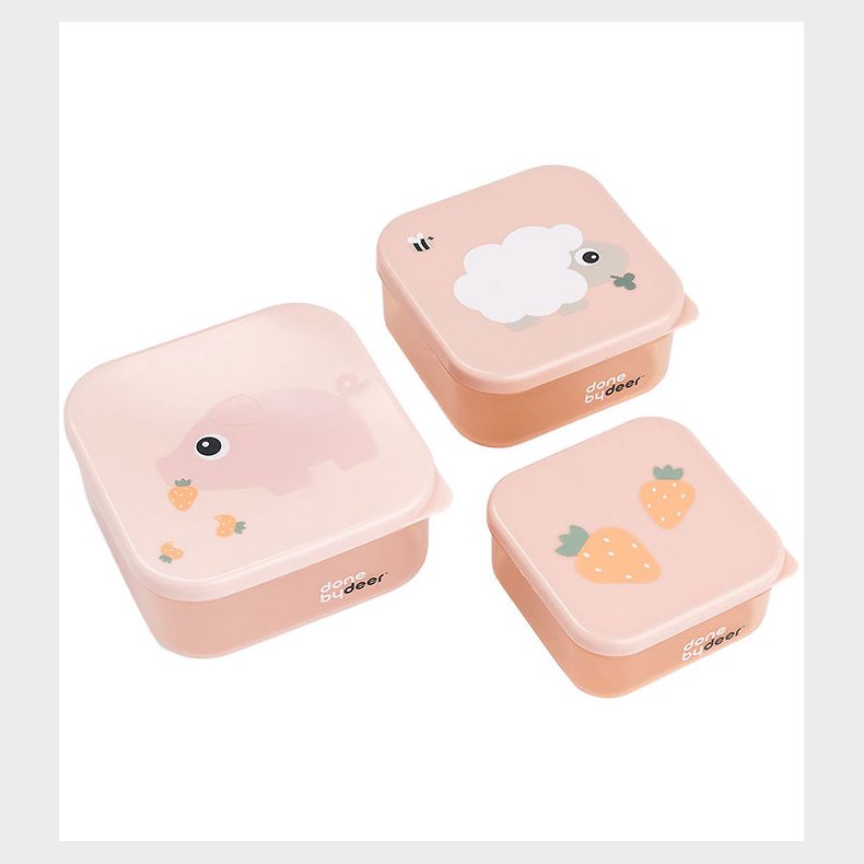 Done by Deer Snackbokse - Tiny Farm - 3-pak - Powder