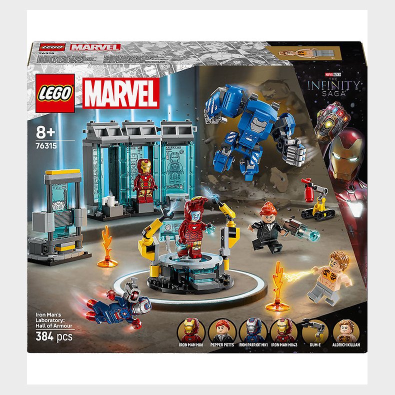 LEGO Marvel - Iron Mans Laboratorium: Dragtgalleriet 76315 -