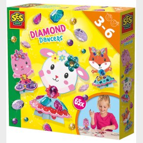 SES Creative Diamantmosaik - Dansende Dyr