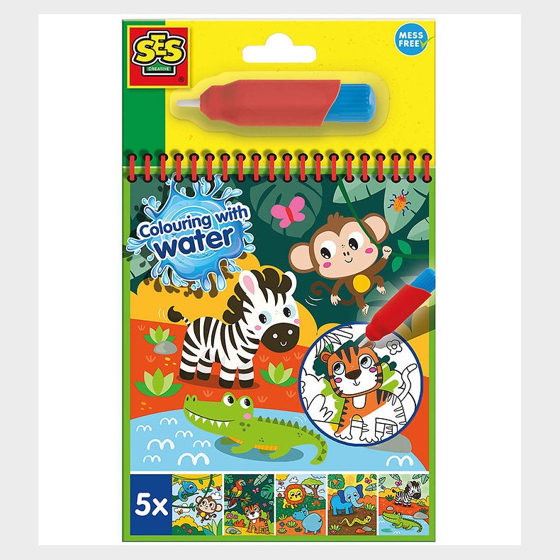 SES Creative - Safari Malebog - Farv med Vand