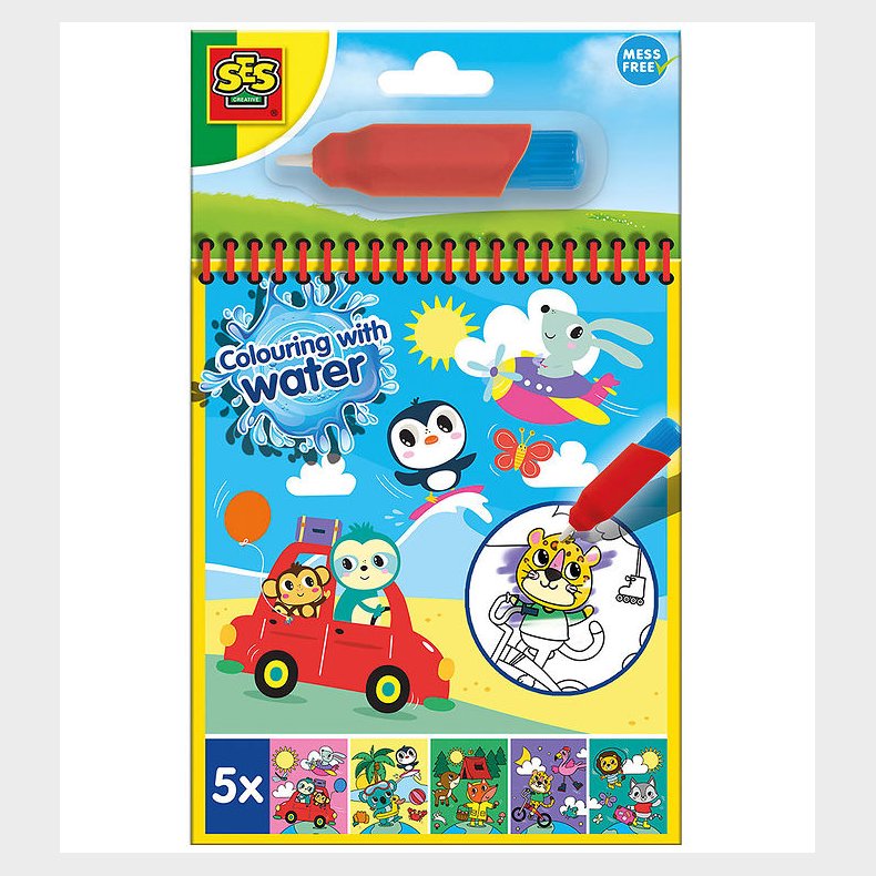 SES Creative - Rejse Malebog - Farv med Vand