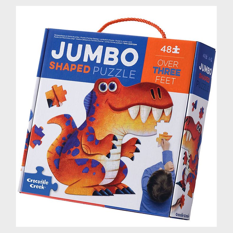 Crocodile Creek Puslespil - 48 Brikker - Jumbo Dinosaure