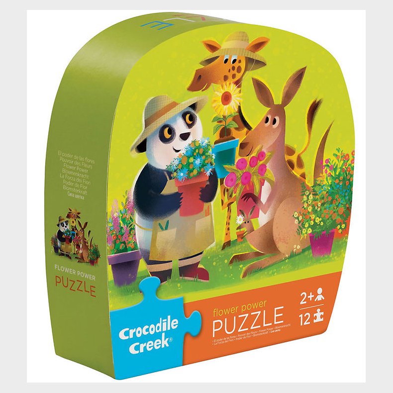 Crocodile Creek Puslespil - 12 Brikker - Flower Power