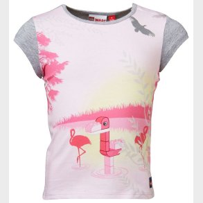 LEGO Duplo T-shirt - Grmeleret/Rosa m. Flamingo