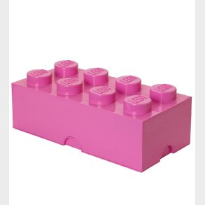 LEGO Storage Opbevaringsboks - 8 Knopper - 50x25x18 - Pink