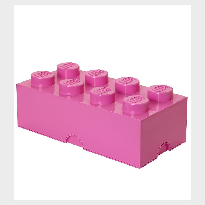 LEGO Storage Opbevaringsboks - 8 Knopper - 50x25x18 - Pink