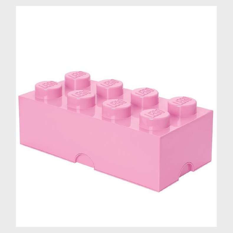 LEGO Storage Opbevaringsboks - 8 Knopper - 50x25x18 - Lyserd