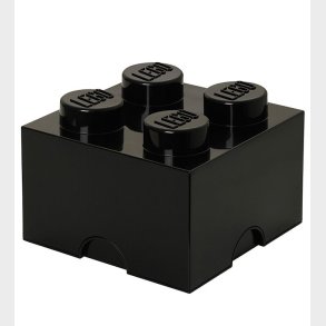 LEGO Storage Opbevaringsboks - 4 Knopper - 25x25x18 - Sort