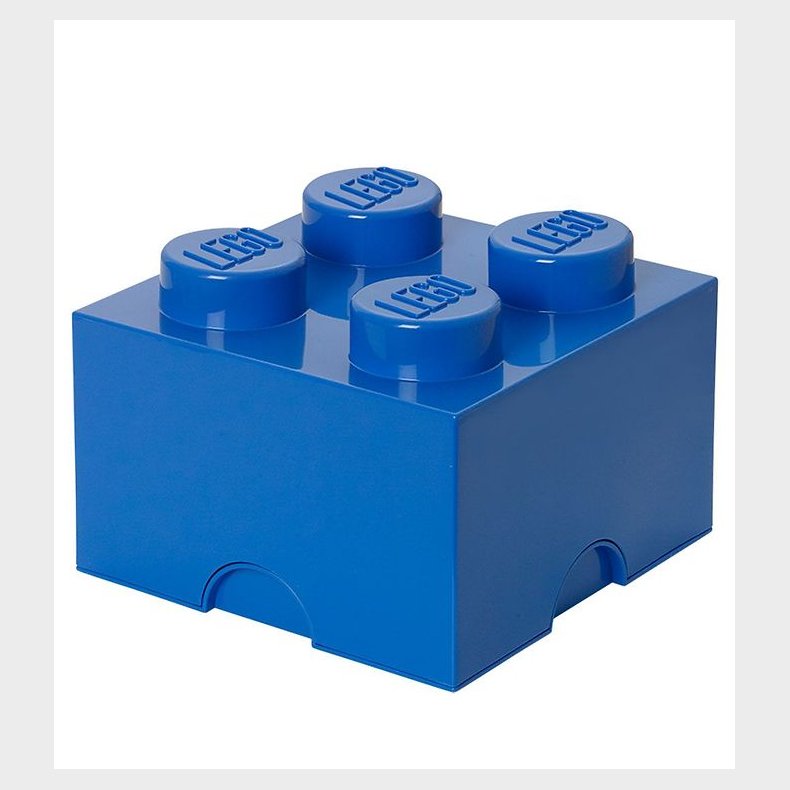 LEGO Storage Opbevaringsboks - 4 Knopper - 25x25x18 - Bl