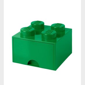 LEGO Storage Opbevaringsskuffe - 4 Knopper - 25x25x18 - Grn