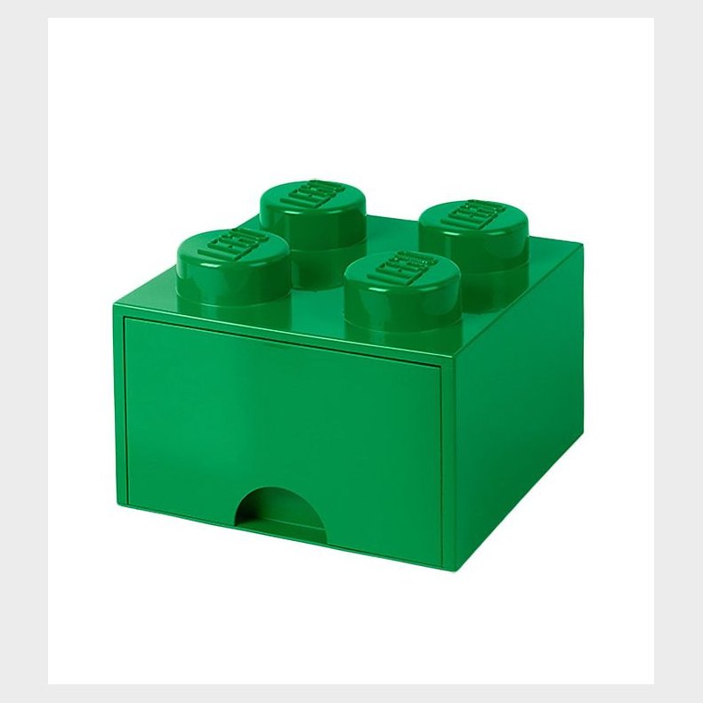 LEGO Storage Opbevaringsskuffe - 4 Knopper - 25x25x18 - Grn