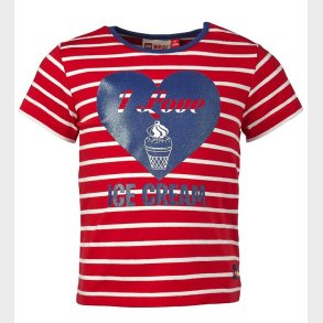 LEGO Duplo T-shirt - Rd/Hvidstribet m. Hjerte