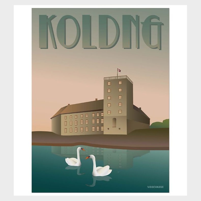 Vissevasse Plakat - 30x40 - Kolding - Koldinghus