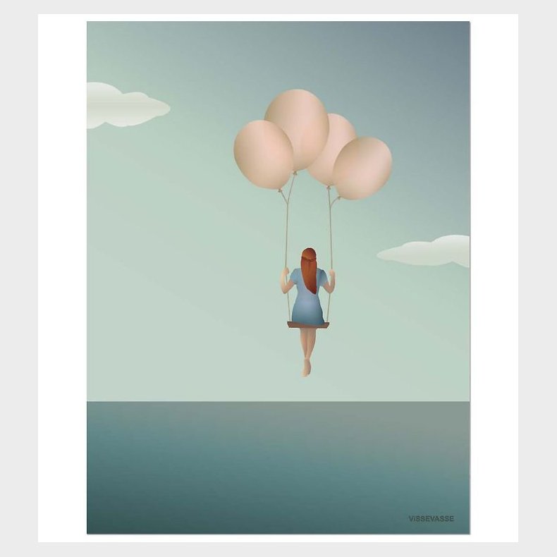 Vissevasse Plakat - 50x70 - Balloon Dream
