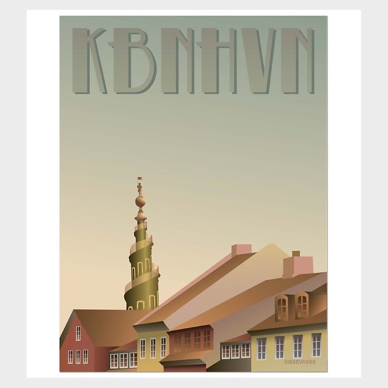 Vissevasse Plakat - 50x70 - Kbenhavn - Christianshavn