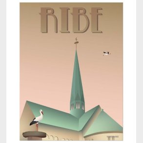 Vissevasse Plakat - 30x40 - Ribe - Storkene