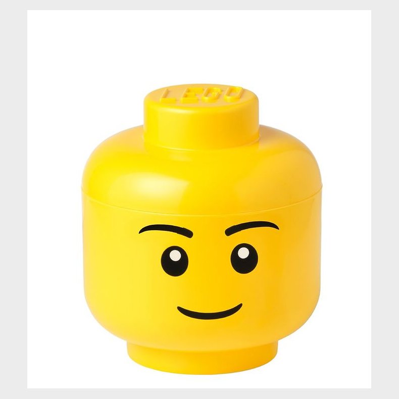 LEGO Storage Opbevaringsboks - Lille - Hoved - 19 cm - Dreng