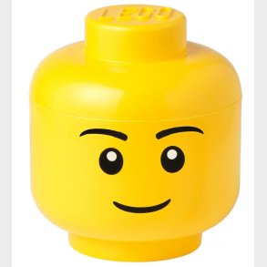 LEGO Storage Opbevaringsboks - Stor - Hoved - 27 cm - Dreng