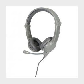 Galaxy Gaming Kids headphones, Mic, Grey