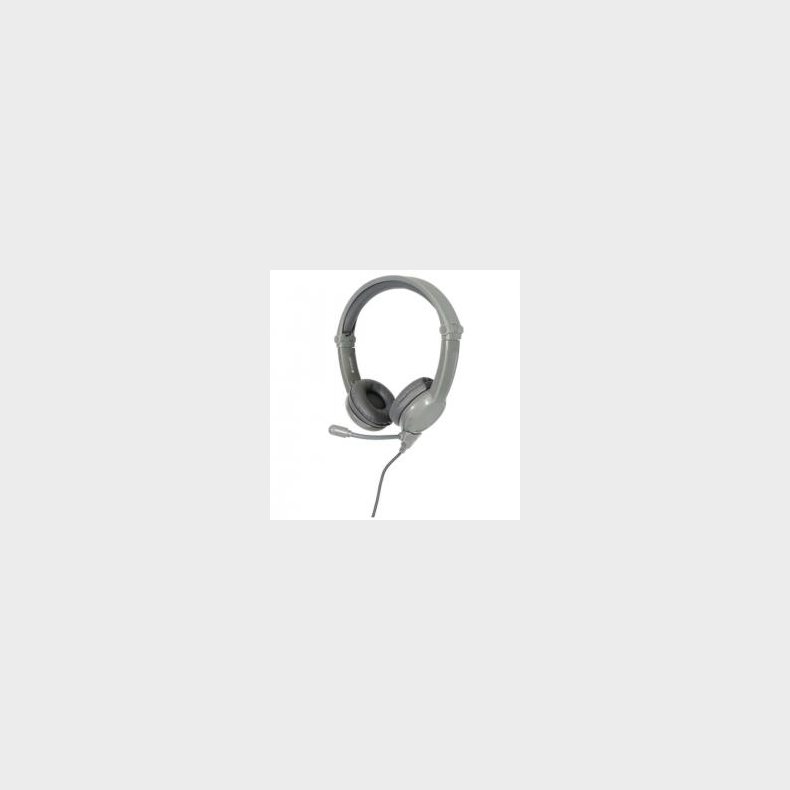 Galaxy Gaming Kids headphones, Mic, Grey