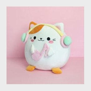 Balvi Cushion,fluffy Kawaii Melody,white,polyester - Bamse