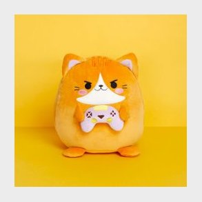 Balvi Cushion,fluffy Kawaii Gamer,orange,polyester - Bamse
