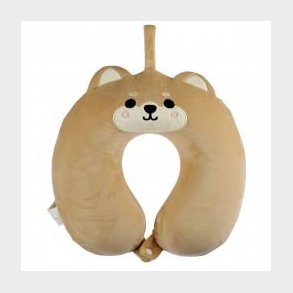 Relaxeazzz Shiba Inu Dog Plush Memory Foam Travel Pillow - Nakkepude