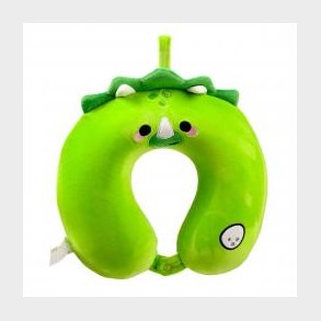 Relaxeazzz Huck the Dinosaur Adorasaurs Plush Memory Foam Travel Pillow - Nakkepude