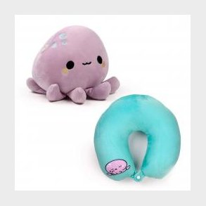 Relaxeazzz Swapseazzz Adoramals Ocean Octopus 2-in-1 Plush Travel Pillow & Toy - Nakkepude