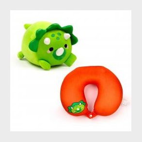 Relaxeazzz Swapseazzz Adorasaurs Dinosaur 2-in-1 Plush Travel Pillow & Toy - Nakkepude