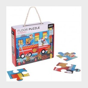 Petit Collage gulv Puslespil Firefighters - Puslespil