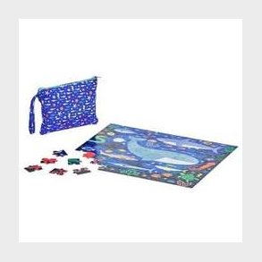 Petit Collage Double Sided On-The-Go Under The Sea tosidet Puslespil