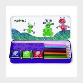 NPW - Finger Print Art Set Monsters