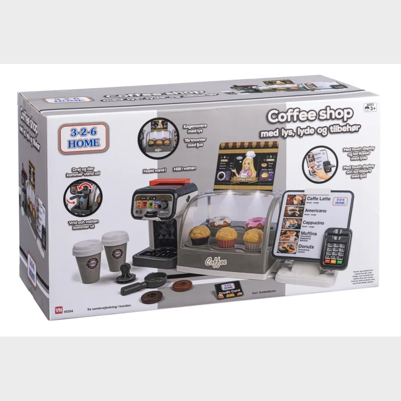 COFFEE SHOP MED LYS OG LYD