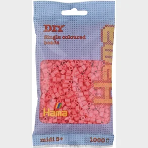 Hama midi perler 1000 stk pastel rd 44