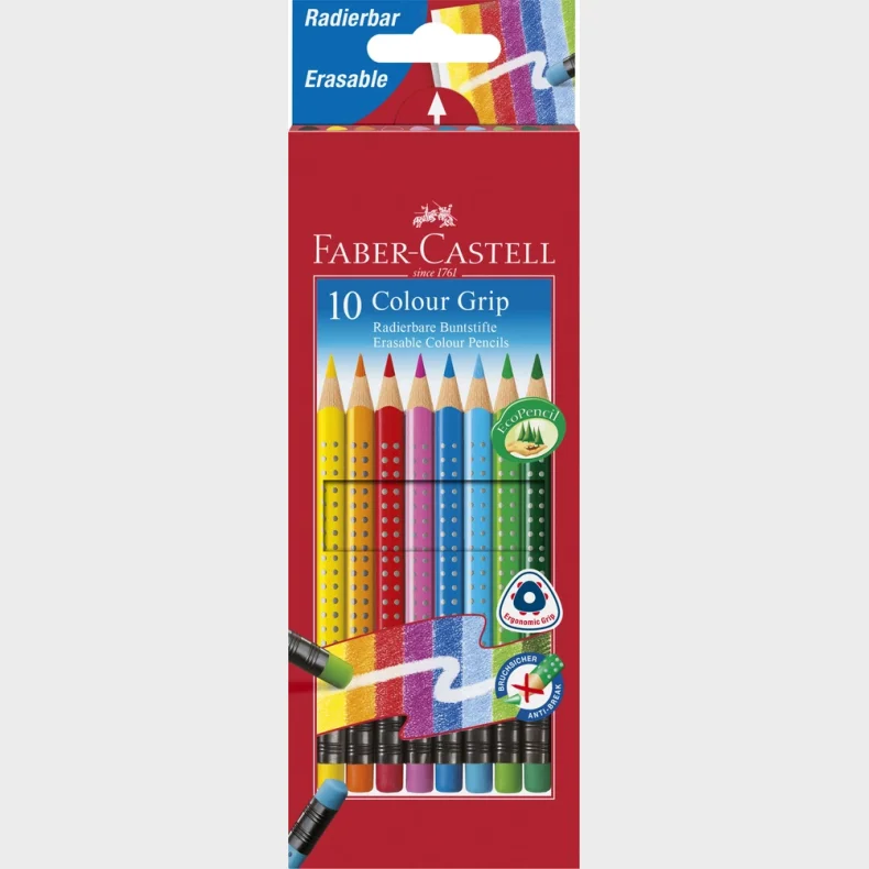 Farveblyant erasable Faber-Castell 10 stk